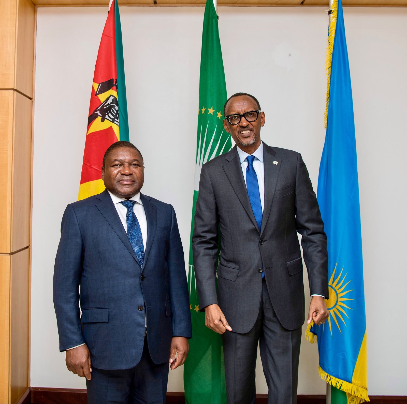 President Kagame and former President Ntusi