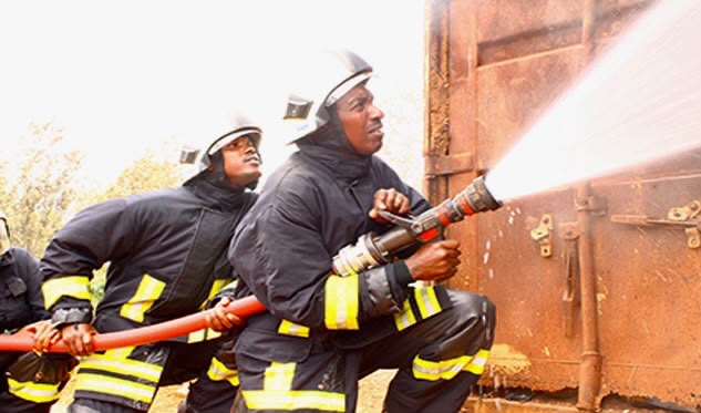 RNP Fire Brigade personnel