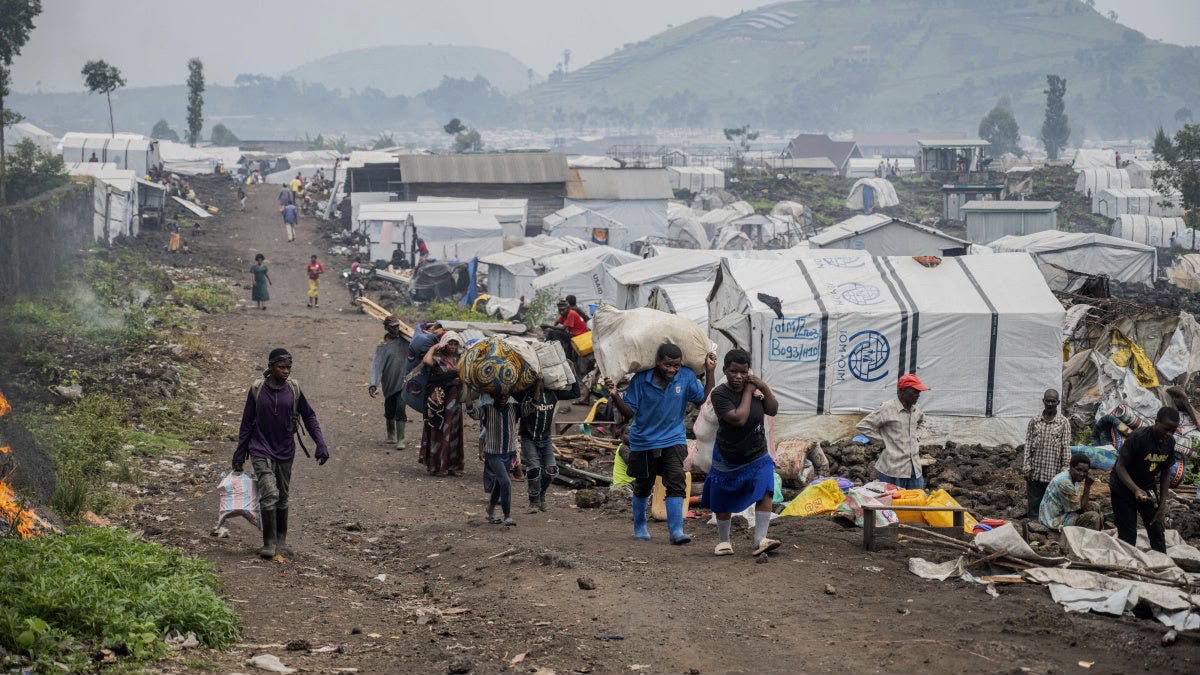 Displaced people leave camps in North Kivu. The ongoing conflict that triggered the sanctions has driven mass displacement and humanitarian strain, while the costs of continued military involvement now reach back into Rwanda through higher prices and tighter finances.
